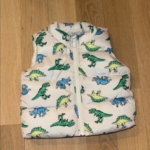 Dinosaur Patterned Vest 3-6 Months NEW